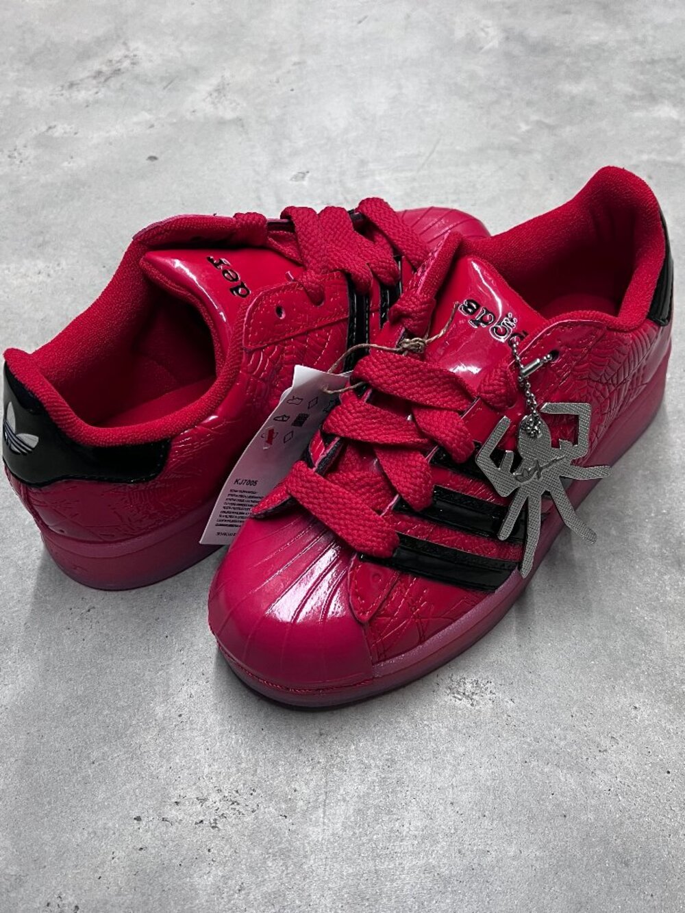 Adidas Superstar Sp5der Red Men's Size 4 KJ7005 - New